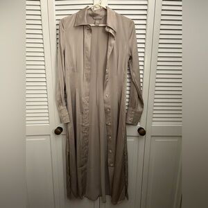 H&M Taupe Long Sleeve Dress